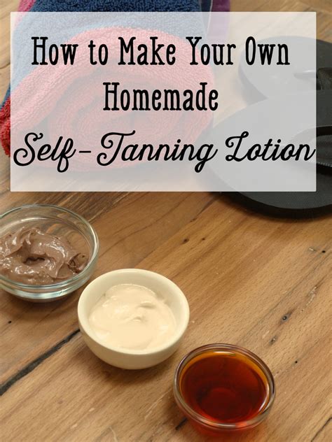 tanning lotion homemade